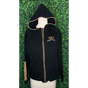 Alabama State University Hornets ASU Black Medium Full Zip Hooded Jacket HBCU